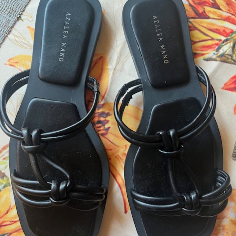 Azalea Wang Womens Sandals Black  - Size 10 (New without tags)